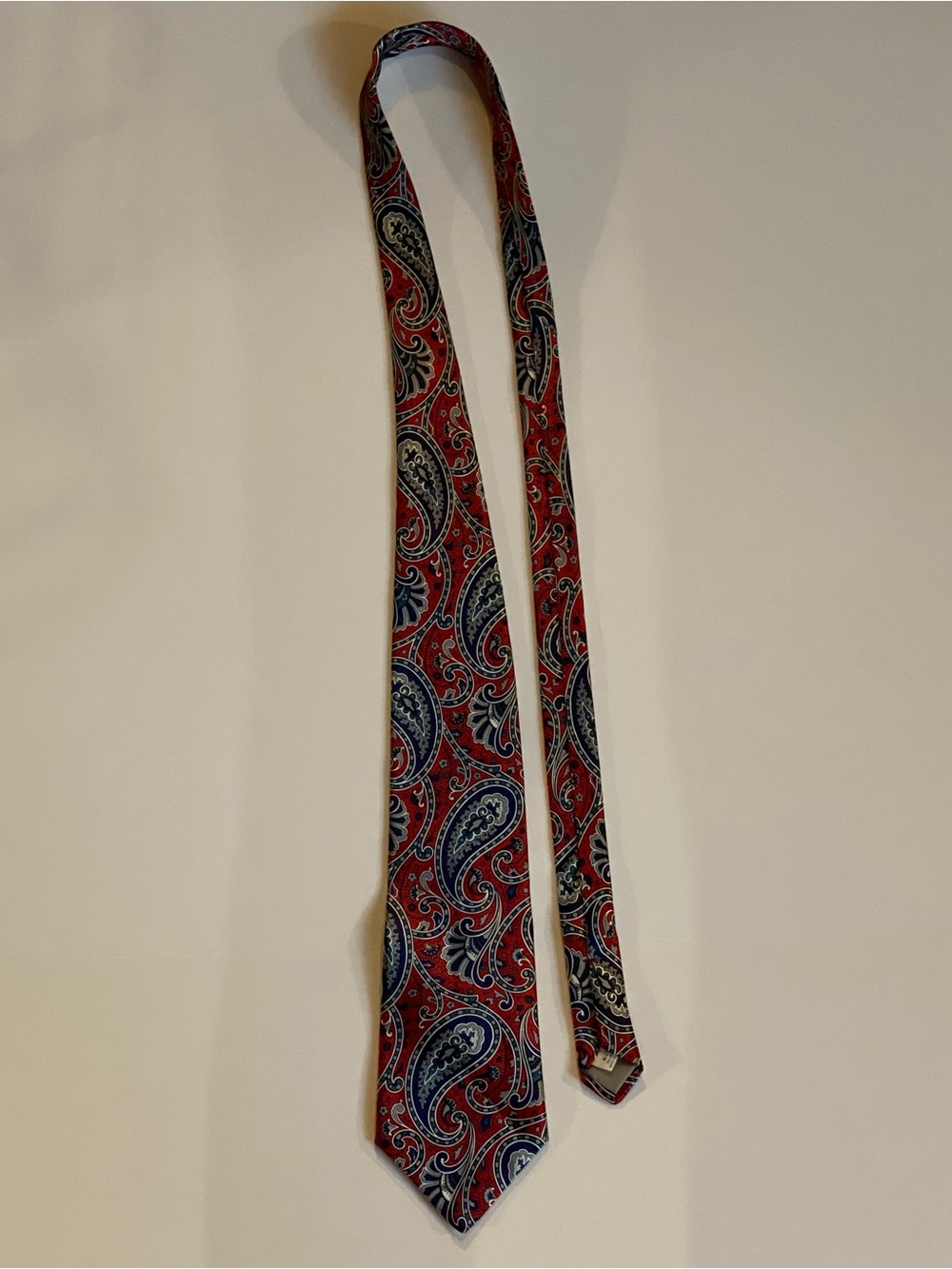 Stafford Classic Red Paisley Silk Men's Tie